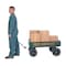 Vestil Landscape Cart, Plastic Crate LSC-3052-PCW - alternate 2